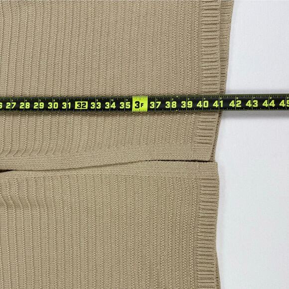 Soft Surroundings Women's Metallic Knit Longline Cardigan Sweater XL Tan - Picture 11 of 12